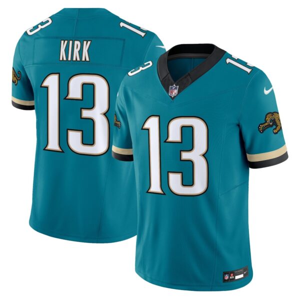 Jacksonville Jaguars Throwback Vapor Limited Jersey – All Stitched – Teal – Christian Kirk Jersey