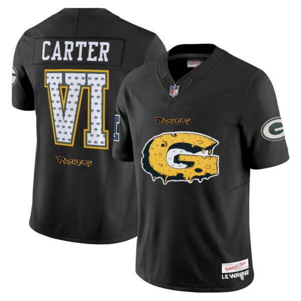 Green Bay Packers ‘Cheesehead’ x ‘Tha Carter VI’ Style Vapor Limited Jersey – All Stitched – Lil Wayne Jersey