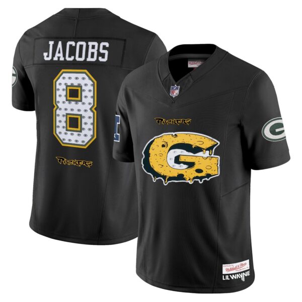 Green Bay Packers ‘Cheesehead’ x ‘Tha Carter VI’ Style Vapor Limited Jersey – All Stitched – Josh Jacobs Jersey