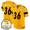 Steelers 50th Anniversary Of Super Bowl IX Patch Vapor Limited Jersey – All Stitched – Gold – Jerome Bettis Jersey