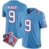 Titans 1997 Throwback Vapor Limited Jersey – All Stitched – Light Blue – Steve Mcnair Jersey