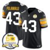 Steelers 50th Anniversary Of Super Bowl IX Patch Vapor Limited Jersey – All Stitched – 1975 Throwback – Troy Polamalu Jersey