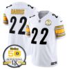 Steelers 50th Anniversary Of Super Bowl IX Patch Vapor Limited Jersey – All Stitched – White – Najee Harris Jersey