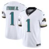 Jacksonville Jaguars Throwback Vapor Limited Jersey – All Stitched – White – Travis Etienne Jr. Jersey
