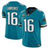 Jacksonville Jaguars Throwback Vapor Limited Jersey – All Stitched – Teal – Trevor Lawrence Jersey