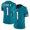 Jacksonville Jaguars Throwback Vapor Limited Jersey – All Stitched – Teal – Travis Etienne Jr. Jersey