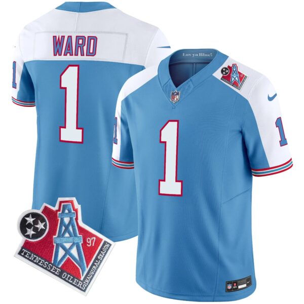 Titans 1997 Throwback Vapor Limited Jersey – All Stitched – Alternate – Cam Ward Jersey
