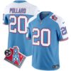 Titans 1997 Throwback Vapor Limited Jersey – All Stitched – Alternate – Tony Pollard Jersey