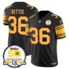 Steelers 50th Anniversary Of Super Bowl IX Patch Vapor Limited Jersey – All Stitched – Color Rush – Jerome Bettis Jersey