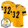 Steelers 50th Anniversary Of Super Bowl IX Patch Vapor Limited Jersey – All Stitched – Gold – Franco Harris Jersey