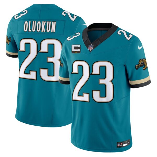 Jacksonville Jaguars Throwback Vapor Limited Jersey – All Stitched – Teal – Foyesade Oluokun Jersey