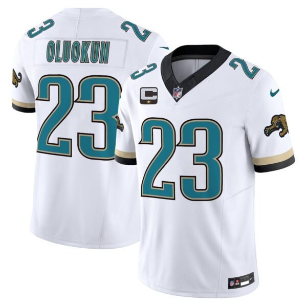 Jacksonville Jaguars Throwback Vapor Limited Jersey – All Stitched – White – Foyesade Oluokun Jersey