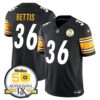 Steelers 50th Anniversary Of Super Bowl IX Patch Vapor Limited Jersey – All Stitched – Black – Jerome Bettis Jersey