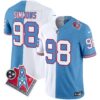 Titans 1997 Throwback Vapor Limited Jersey – All Stitched – Split – Jeffery Simmons Jersey