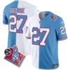 Titans 1997 Throwback Vapor Limited Jersey – All Stitched – Split – Eddie George Jersey