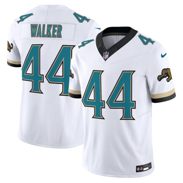 Jacksonville Jaguars Throwback Vapor Limited Jersey – All Stitched – White – Travon Walker Jersey