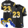 Los Angeles Rams 2025 Vapor Limited Jersey – All Stitched – Black – Kyren Williams Jersey