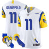 Los Angeles Rams 2025 Vapor Limited Jersey – All Stitched – White – Jimmy Garoppolo Jersey
