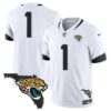 Jacksonville Jaguars Florida Patch Vapor Jersey – All Stitched – White – #1 Team Jersey