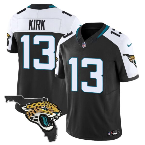 Jacksonville Jaguars Florida Patch Vapor Jersey – All Stitched – Black Alternate – Christian Kirk Jersey