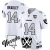 Raiders 2025 Vapor Limited Jersey – 65th Anniversary – All Stitched – White – Carter Bradley Jersey