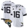 Jacksonville Jaguars Florida Patch Vapor Jersey – All Stitched – White – Trevor Lawrence Jersey