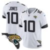 Jacksonville Jaguars Florida Patch Vapor Jersey – All Stitched – White – Mac Jones Jersey