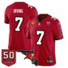 Tampa Bay Buccaneers 50th Season Limited Jersey – All Stitched – Bucky Irving – Red Jersey