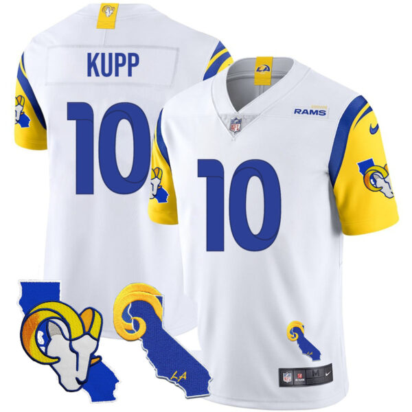 Los Angeles Rams 2025 Vapor Limited Jersey – All Stitched – White – Cooper Kupp Jersey