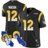 Los Angeles Rams 2025 Vapor Limited Jersey – All Stitched – Black – Puka Nacua Jersey