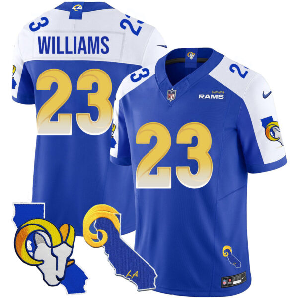 Los Angeles Rams 2025 Vapor Limited Jersey – All Stitched – Royal Alternate – Kyren Williams Jersey
