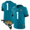 Jacksonville Jaguars Florida Patch Vapor Jersey – All Stitched – Teal – #1 Team Jersey