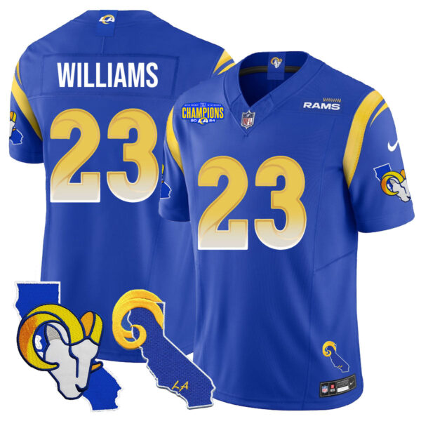 Los Angeles Rams 2025 Vapor Limited Jersey – All Stitched – Royal – Kyren Williams Jersey