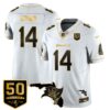 Tampa Bay Buccaneers 50th Season Limited Gold Jersey – All Stitched – White Gold – Chris Godwin Jersey