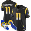 Los Angeles Rams 2025 Vapor Limited Jersey – All Stitched – Black – Jimmy Garoppolo Jersey
