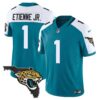 Jacksonville Jaguars Florida Patch Vapor Jersey – All Stitched – Alternate – Travis Etienne Jr. Jersey