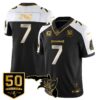 Tampa Bay Buccaneers 50th Season Limited Gold Jersey – All Stitched – Alternate – Bucky Irving Jersey