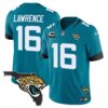 Jacksonville Jaguars Florida Patch Vapor Jersey – All Stitched – Teal – Trevor Lawrence Jersey