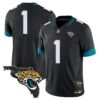 Jacksonville Jaguars Florida Patch Vapor Jersey – All Stitched – Black – #1 Team Jersey
