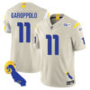 Los Angeles Rams 2025 Vapor Limited Jersey – All Stitched – Bone – Jimmy Garoppolo Jersey