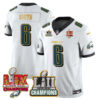 Philadelphia Eagles LII-LIX Super Bowl Champions Vapor Limited Gold Jersey – All Stitched – White – DeVonta Smith Jersey