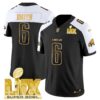 Philadelphia Eagles Super Bowl LIX Patch Gold Vapor Limited Jersey – All Stitched – Alternate – DeVonta Smith Jersey