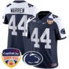 Penn State Nittany Lions Orange Bowl Patch Vapor Limited Jersey – All Stitched – Navy Alternate – Tyler Warren Jersey
