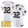 Chiefs Super Bowl LIX Patch Gold Vapor Limited Jersey – All Stitched – White Gold – Nick Bolton Jersey