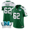 Philadelphia Eagles 2024 NFC Champion Player Jersey – All Stitched – Kelly Alternate – Jason Kelce Jersey