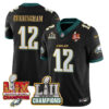 Philadelphia Eagles LII-LIX Super Bowl Champions Vapor Limited Gold Jersey – All Stitched – Black – Randall Cunningham Jersey
