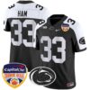 Penn State Nittany Lions Orange Bowl Patch Vapor Limited Jersey – All Stitched – Black Alternare – Jack Ham Jersey
