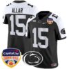 Penn State Nittany Lions Orange Bowl Patch Vapor Limited Jersey – All Stitched – Black Alternare – Drew Allar Jersey