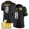 Philadelphia Eagles Super Bowl LIX Patch Gold Vapor Limited Jersey – All Stitched – Black Limited – Kenny Pickett Jersey