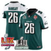 Philadelphia Eagles LII-LIX Super Bowl Champions Vapor Limited Jersey – All Stitched – Green Alternate – Saquon Barkley Jersey